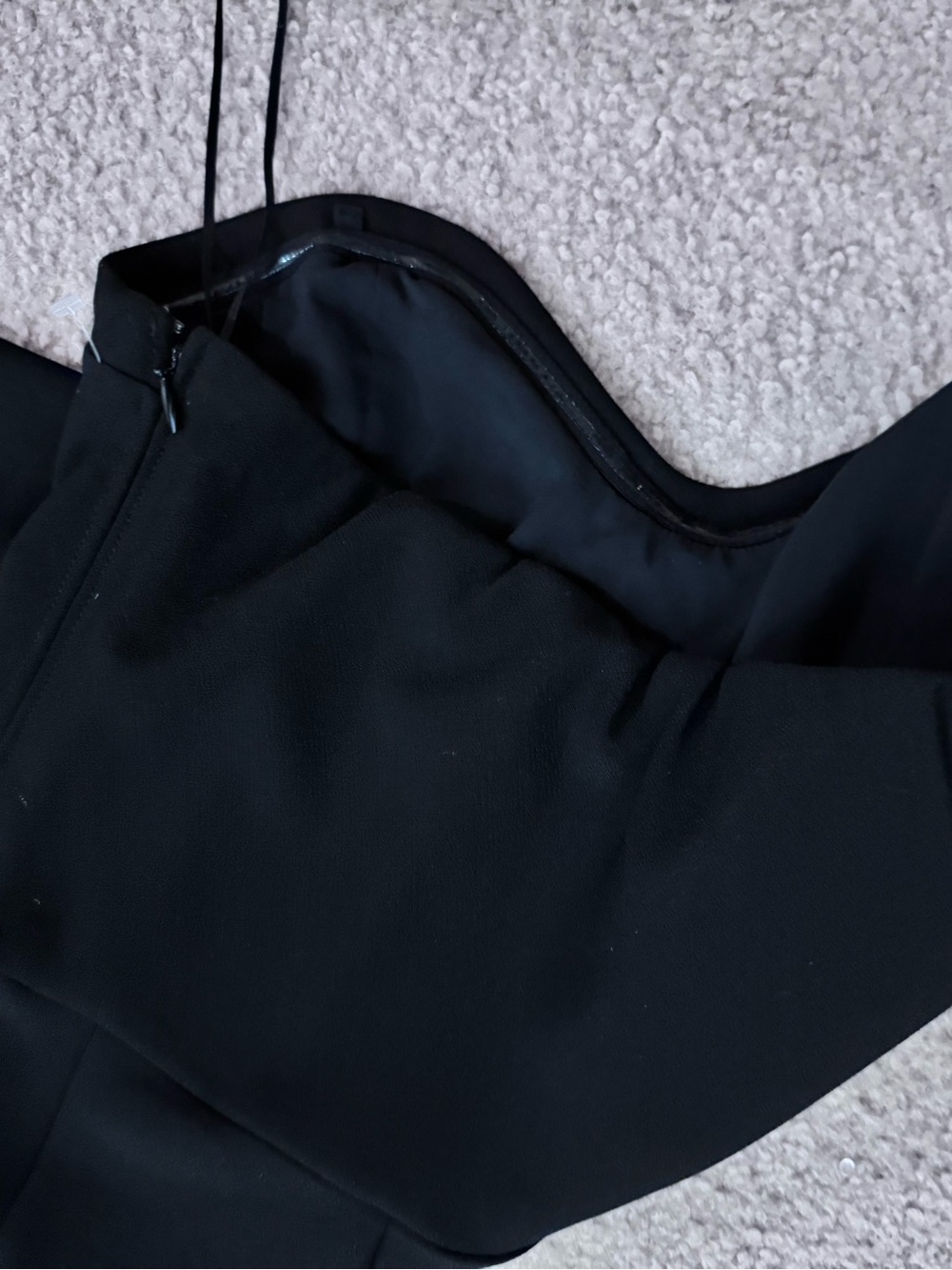 Abercrombie & Fitch Medium Black Strapless Sweetheart Wide Leg Jumpsuit Size M - Picture 4 of 7